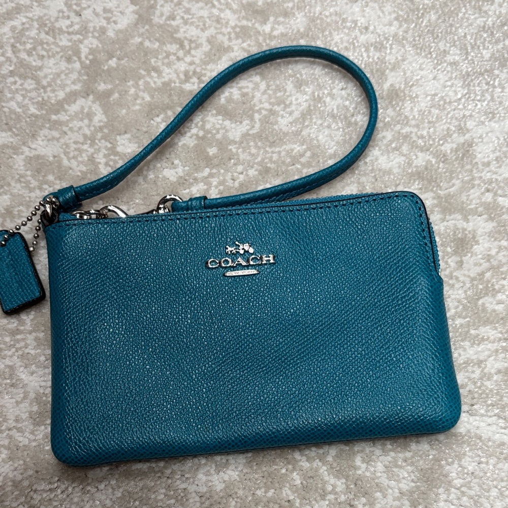 Coach Turquoise  Wristlet